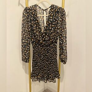 Long sleeve mini dress